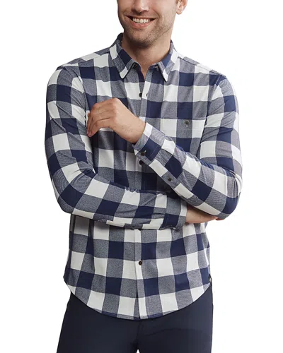 Rhone Hardy Flannel Shirt In Sleet Gray