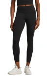 Rhone Heather Revive Pocket 7/8 Leggings In Black