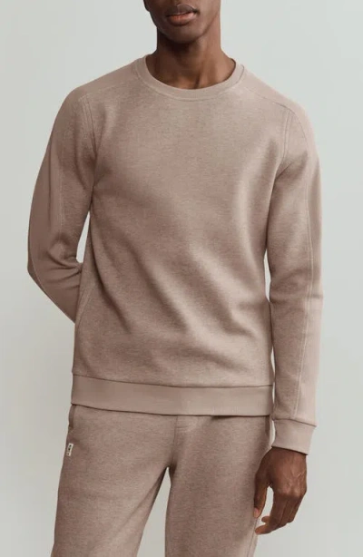 Rhone Heritage Midweight Crewneck Sweatshirt In Brown