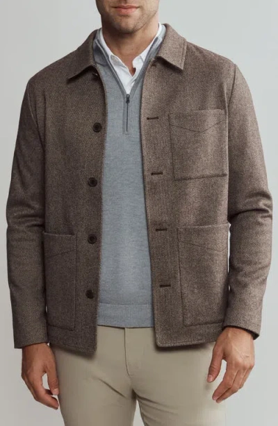 Rhone Highlands Chore Coat In Savannah Tan/chocolate Chip