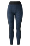 Rhone Houndstooth Check Leggings In Blue