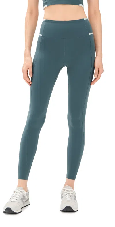 Rhone Instinct Contrast Leggings Blue Granite
