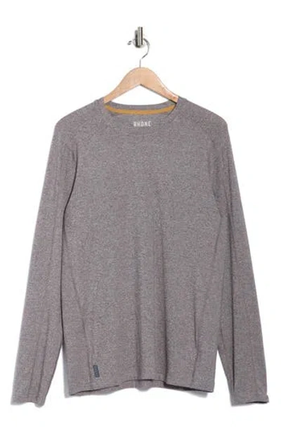 Rhone Invictus Long Sleeve Training T-shirt In Gray