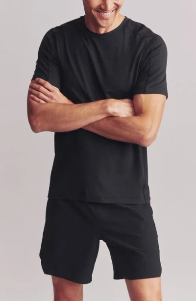 Rhone Invictus Perforated Performance T-shirt In Black