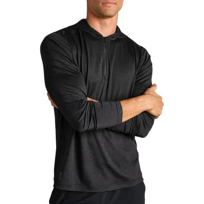 Rhone Invictus Training Quarter Zip Hoodie In Black