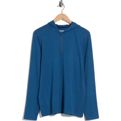 Rhone Invictus Training Quarter Zip Hoodie In Blue