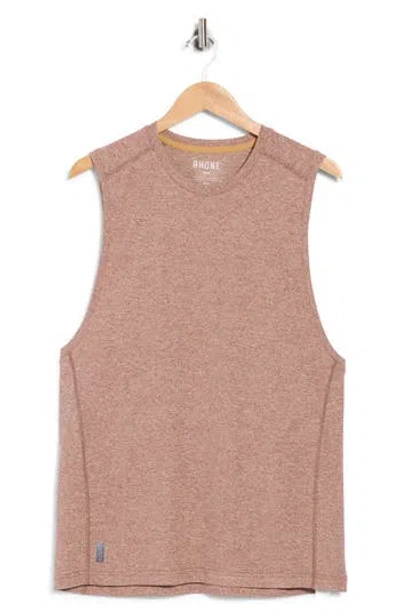 Rhone Invictus Training Sleeveless Performance Top In Brown