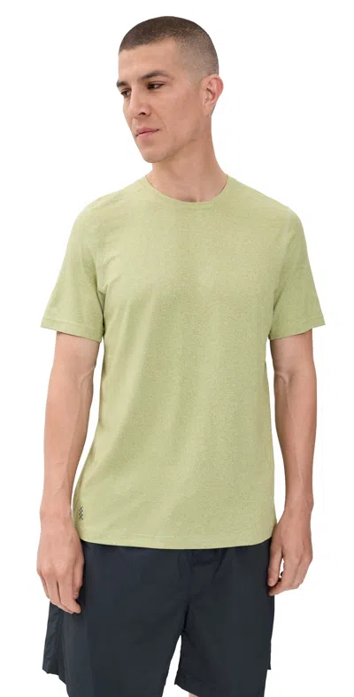 Rhone Invictus Training Tee V2 Dusty Sage Heather In Green