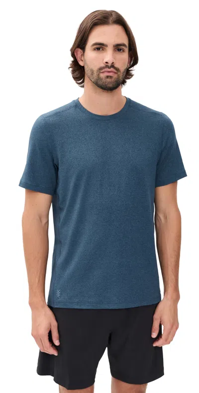 Rhone Invictus Training Tee V2 Shadow Blue Heather