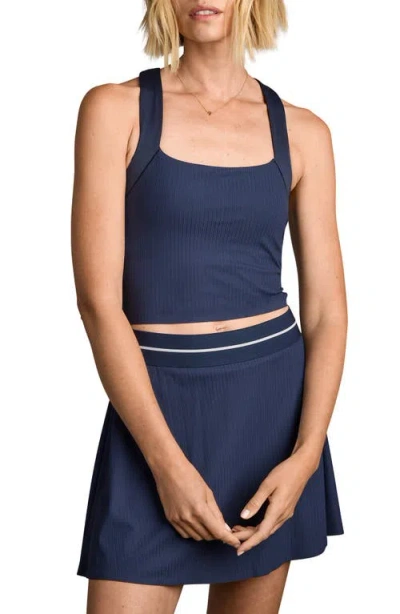 Rhone Lightspeed Court Longline Bra In Blue