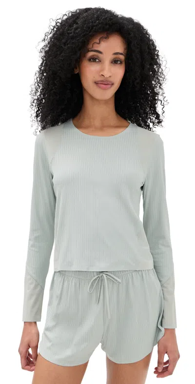 Rhone Lightspeed Long Sleeve Sage Gray In Blue