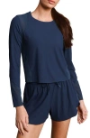 Rhone Lightspeed Performance Long Sleeve T-shirt In Blue