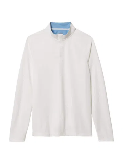 Rhone Men's Clubhouse Snap Sweatshirt In Bright White
