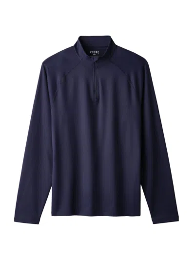 Rhone Men's Session Quarter-zip Sweatshirt In Navy