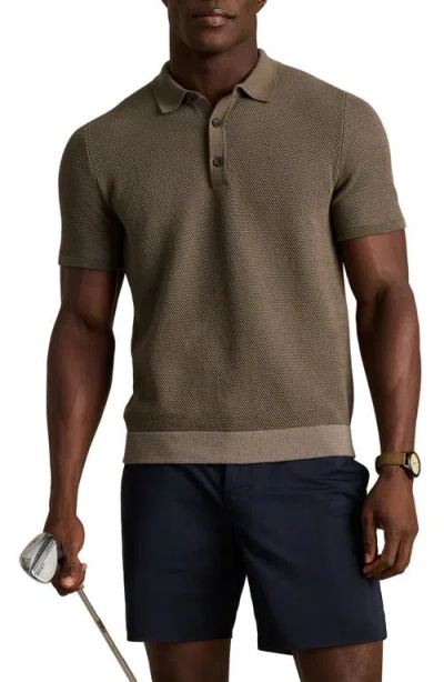 Rhone Mercer Knit Polo In Green