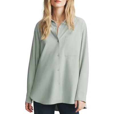 Rhone Mirage Oversize Button-down Shirt In Green