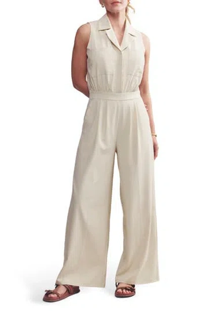 Rhone Mirage Sleeveless Jumpsuit In Sand