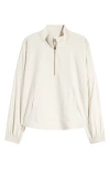Rhone Mirage Water-repellent Half-zip Jacket In Sand