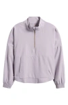 Rhone Mirage Water-repellent Half-zip Jacket In Purple