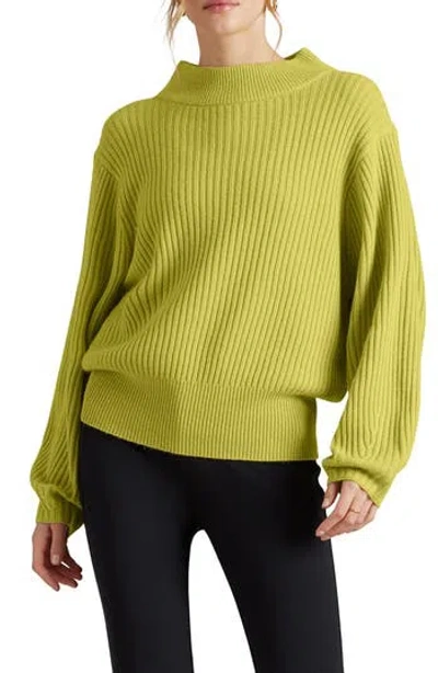Rhone Mock Neck Cashmere & Wool Rib Sweater In Multi
