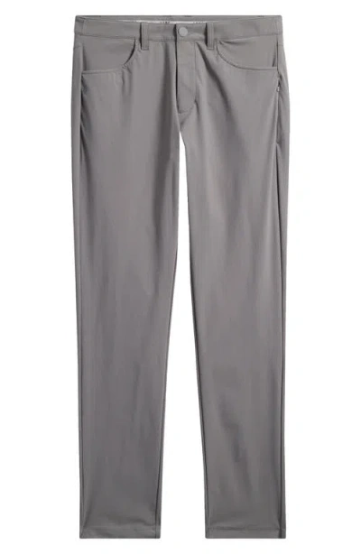 Rhone Momentum Water Repellent Flat Front Golf Pants In Smoke