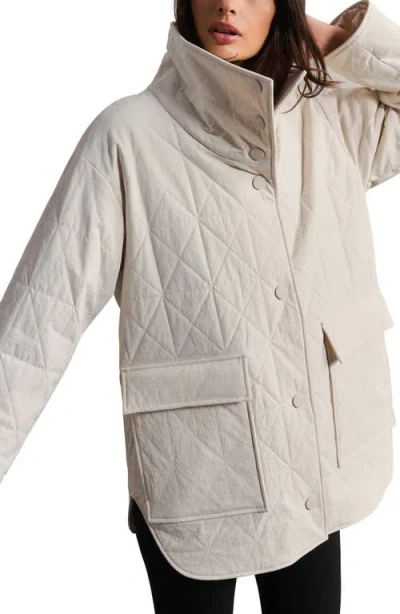 Rhone Monterey Water Repellent Quilted Jacket In Birch