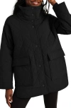 Rhone Monterey Water Repellent Quilted Jacket In Black