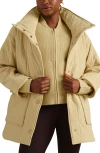 Rhone Monterey Water Repellent Quilted Jacket In Brown