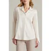 Rhone Notch Collar Party Blouse In Cream