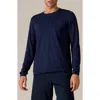 Rhone Element Long Sleeve Organic Cotton Blend T-shirt In Navy