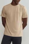 Rhone Origin Crewneck T-shirt In Savannah Tan