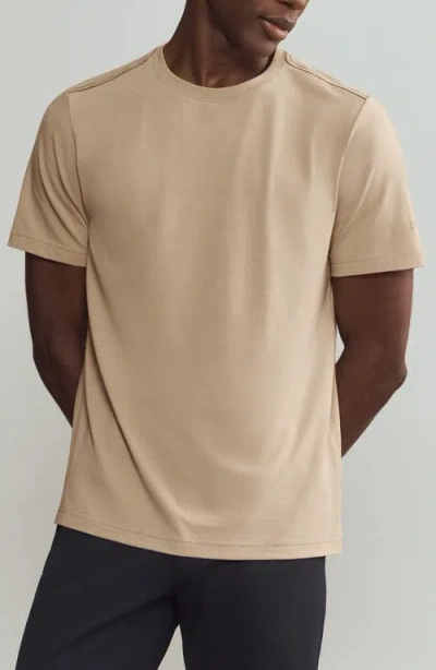 Rhone Origin Crewneck T-shirt In Savannah Tan