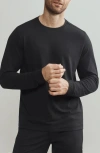 Rhone Origin Long Sleeve Crewneck T-shirt In Black