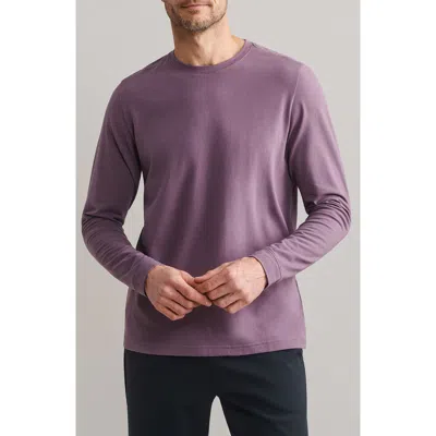 Rhone Origin Long Sleeve Crewneck T-shirt In Purple