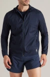 Rhone Outpace Full Zip Jacket In Blue