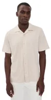 Rhone Palms Camp Collar Patterned Shirt In Neutral