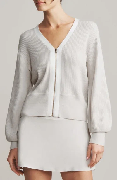 Rhone Pars Zip-up Cardigan In Neutral