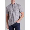 Rhone Golf Sport Performance Polo In Dusty Blue Floral