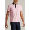 Rhone Performance Golf Polo In Pressed Rose