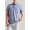 Rhone Performance Golf Polo In Purple Jewel/navy Captain