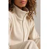Rhone Plush Half Zip Pullover In Brown