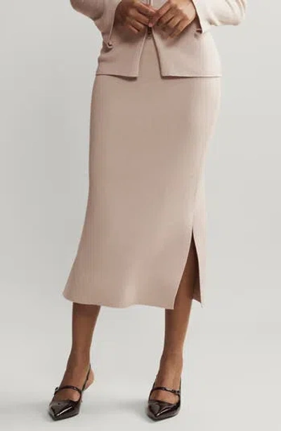 Rhone Porto Midi Sweater Skirt In Pink