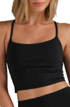 Rhone Powershine Longline Bra In Black
