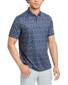 Rhone Printed Performance Golf Polo Shirt In Navy Micro Camo