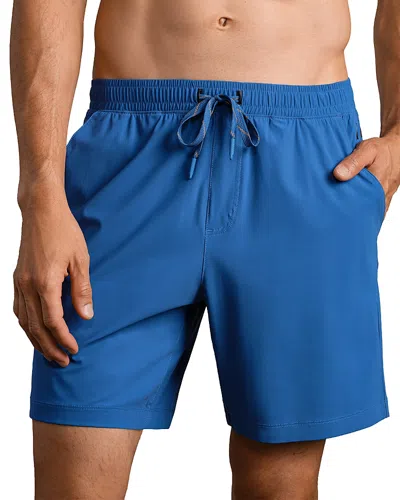 Rhone Pursuit 7 Drawstring Shorts In Blue