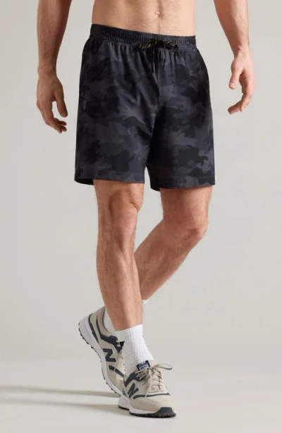 Rhone Pursuit 7-inch Unlined Training Shorts In Black Camo Print