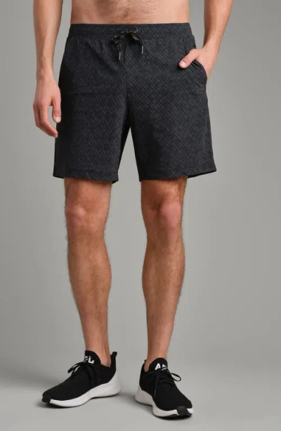Rhone Pursuit 7-inch Unlined Training Shorts In Black/asphalt Texture