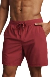 Rhone Pursuit 7-inch Unlined Training Shorts In Burgundy