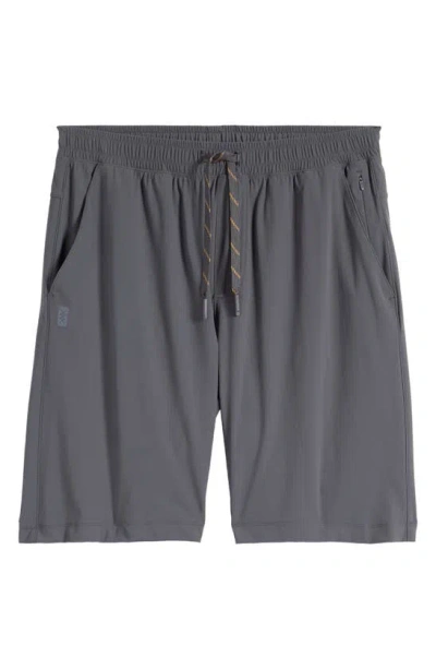 Rhone Pursuit Drawstring Shorts In Asphalt