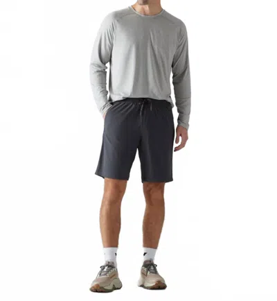 Rhone Pursuit Mid Rise Short In Asphalt In Multi